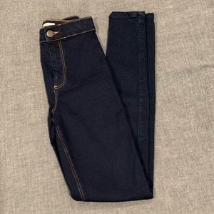Dark Wash Topshop Jeggings